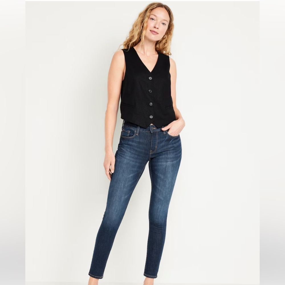 Old Navy Rockstar Size 4 Women's Blue Skinny Jeans